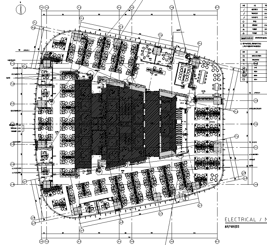 [广东]深圳华润置地办公室施工图_附效果图施工图下载【ID:967178006】