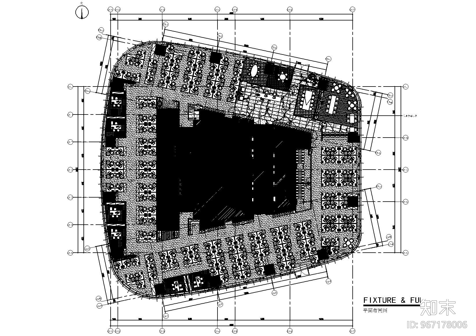 [广东]深圳华润置地办公室施工图_附效果图施工图下载【ID:967178006】