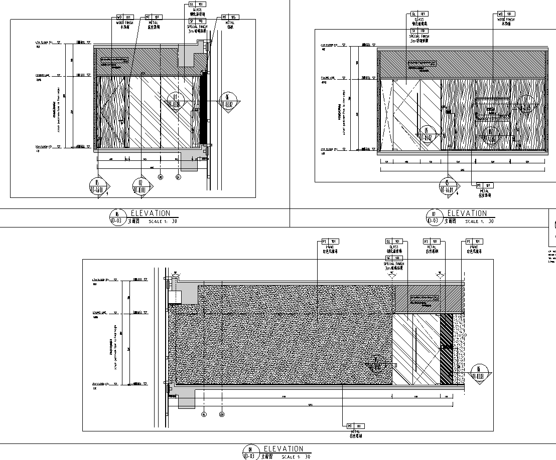 [广东]深圳华润置地办公室施工图_附效果图施工图下载【ID:967178006】