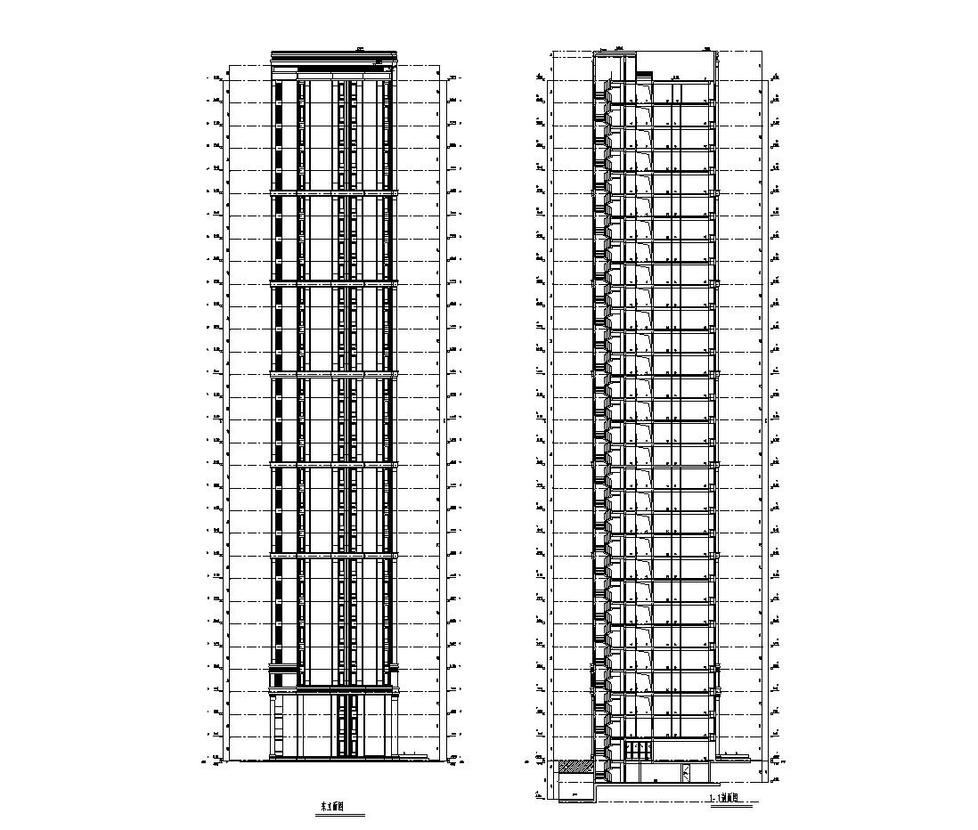 [浙江]九龙仓君廷-钱江经济居住区建筑施工图设计（乔...cad施工图下载【ID:167519123】