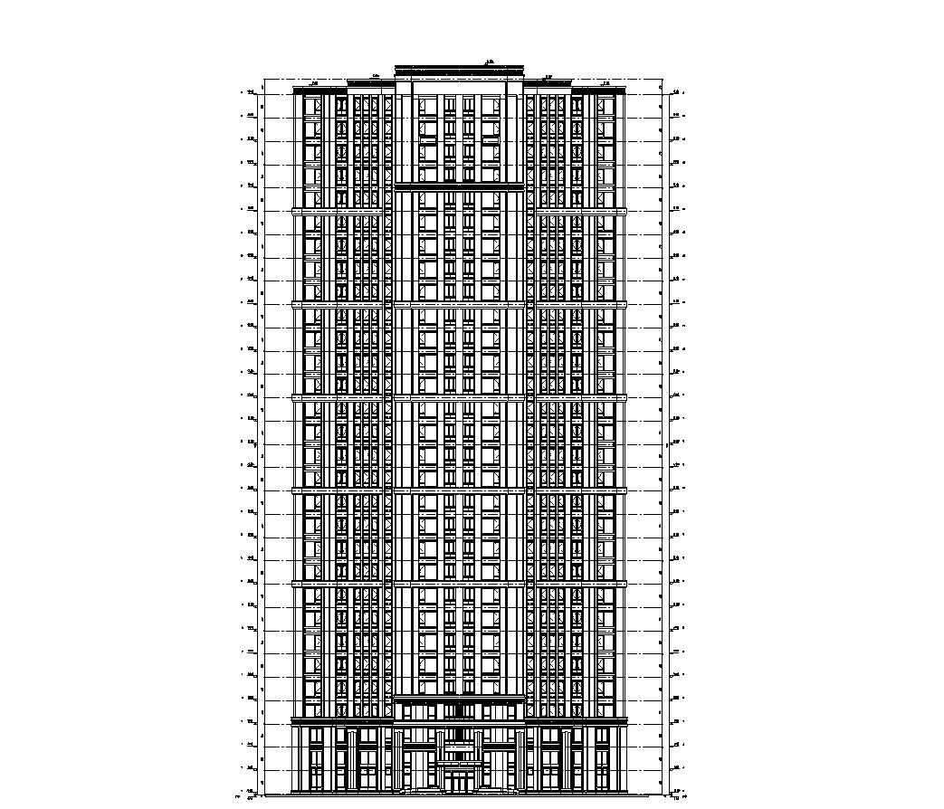 [浙江]九龙仓君廷-钱江经济居住区建筑施工图设计（乔...cad施工图下载【ID:167519123】