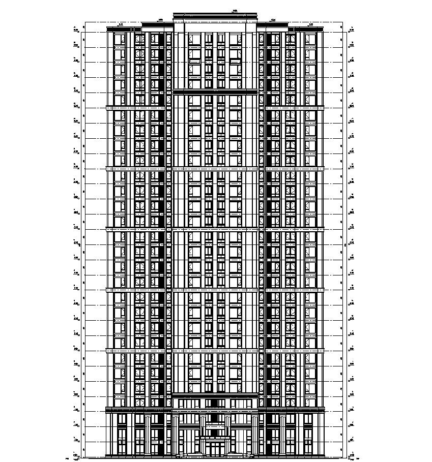 [浙江]九龙仓君廷-钱江经济居住区建筑施工图设计（乔...施工图下载【ID:149584174】