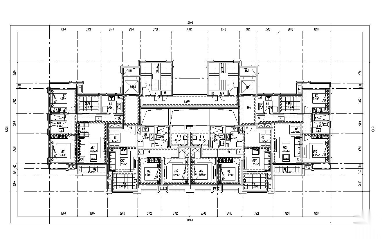 [浙江]九龙仓君廷-钱江经济居住区建筑施工图设计（乔...cad施工图下载【ID:167519123】