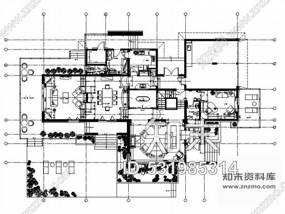 施工图北京田园风范城双层别墅样板房装修图含方案cad施工图下载【ID:531985314】