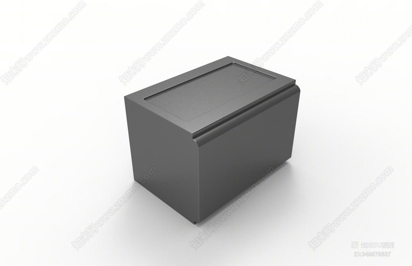 现代风格纸巾盒SU模型下载【ID:349979837】