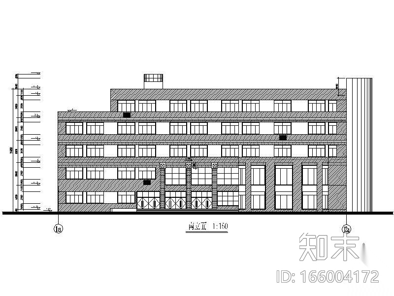 [上海]某中学校舍修缮工程图（装饰及水电）cad施工图下载【ID:166004172】