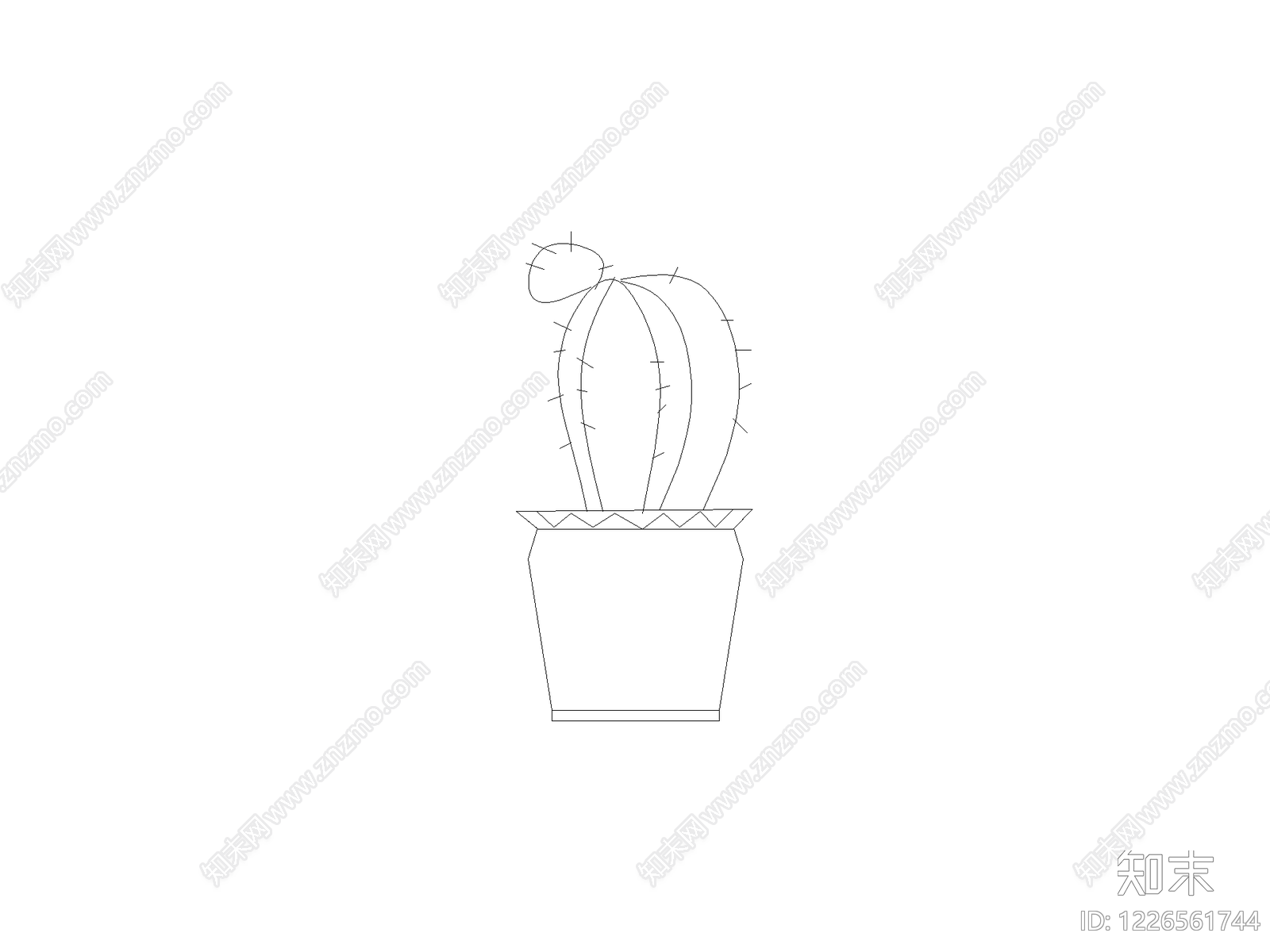 现代绿植CAD图纸