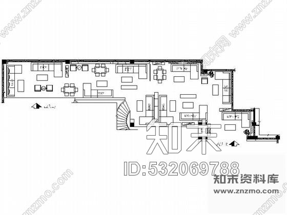 施工图精品家具沙发专卖旗舰店室内装修图含效果施工图下载【ID:532069788】