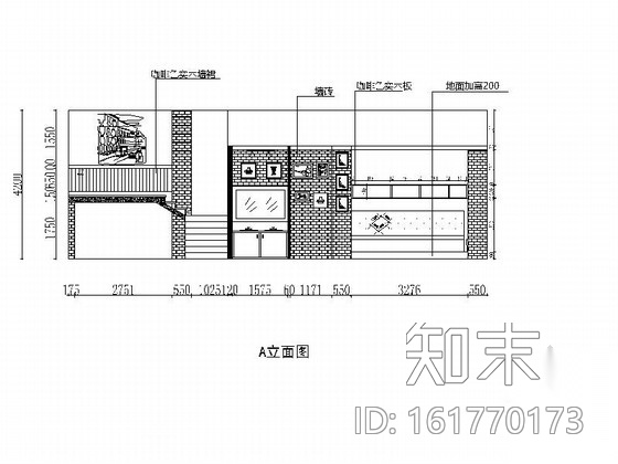 [青岛]意式风格咖啡厅装修施工图cad施工图下载【ID:161770173】