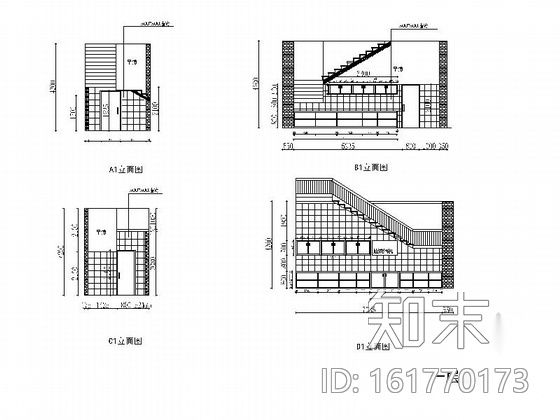 [青岛]意式风格咖啡厅装修施工图cad施工图下载【ID:161770173】