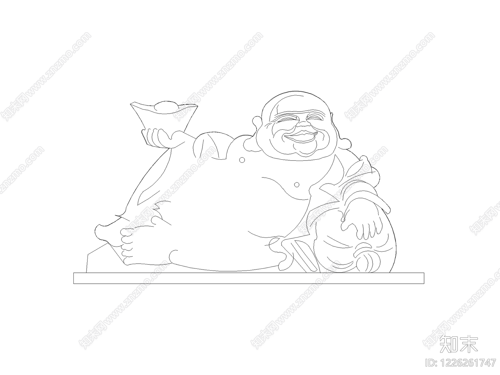 佛龛佛像CAD图纸