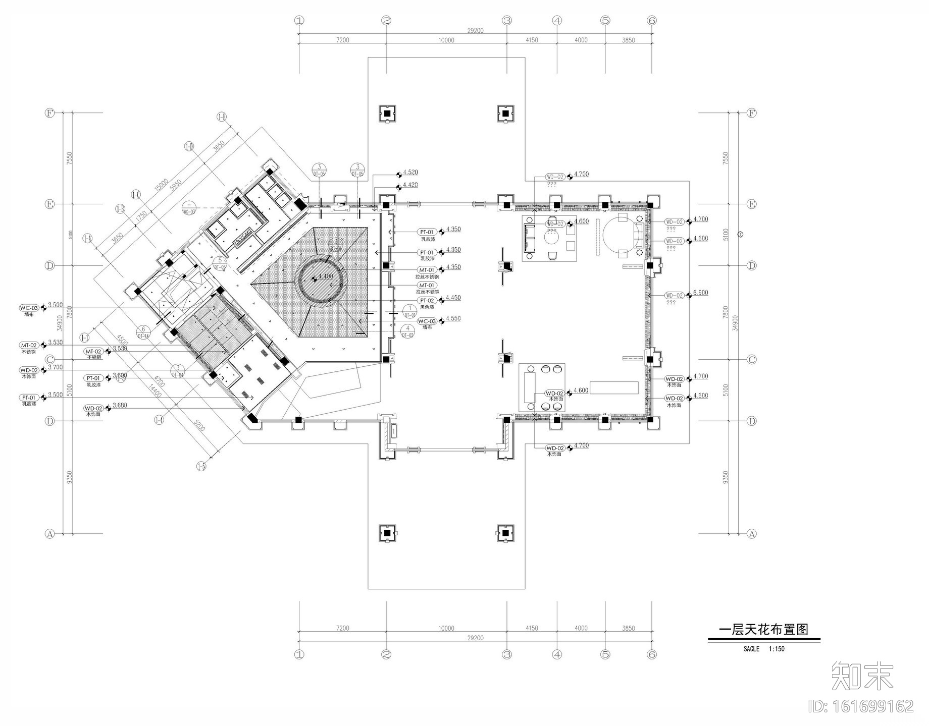 [成都]中洲锦城湖售楼处施工图+实景拍摄cad施工图下载【ID:161699162】