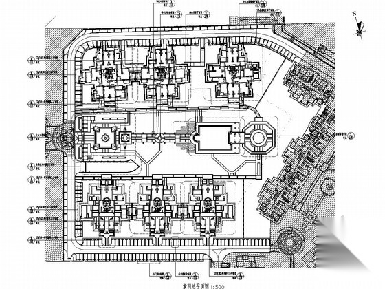 [成都]经典意式风情高档居住小区景观设计施工图cad施工图下载【ID:161088185】