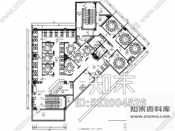 施工图上海特色餐饮现代中式风格餐厅室内装修施工图含效果cad施工图下载【ID:532004526】