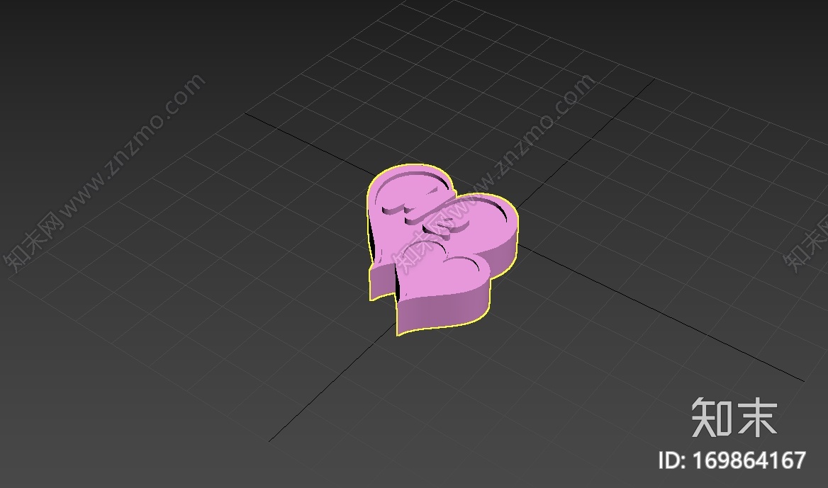 爱心字母-me3d打印模型下载【ID:169864167】