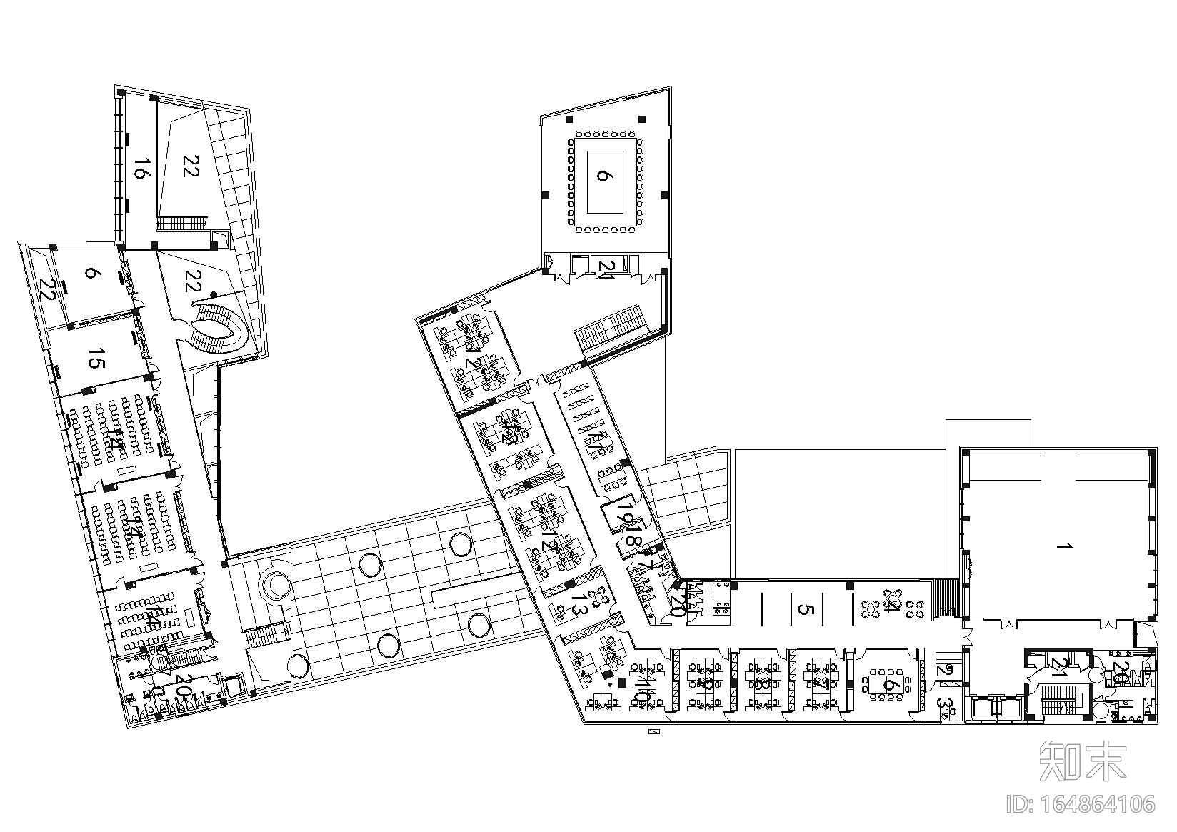 [上海]同济大学中法中心建筑工程项目施工图cad施工图下载【ID:164864106】