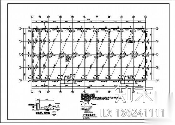 株洲某砖混厂房结构设计图cad施工图下载【ID:166241111】