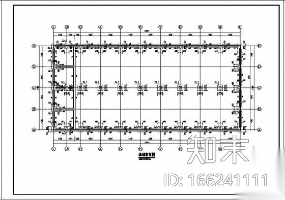 株洲某砖混厂房结构设计图cad施工图下载【ID:166241111】