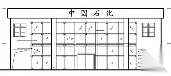 某加油站建筑施工图cad施工图下载【ID:151684186】