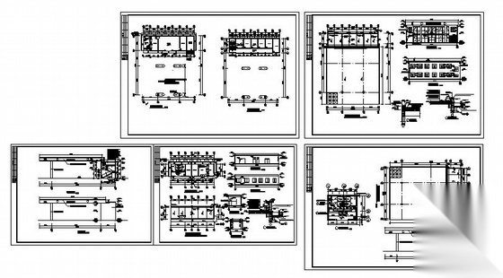 某加油站建筑施工图cad施工图下载【ID:151684186】