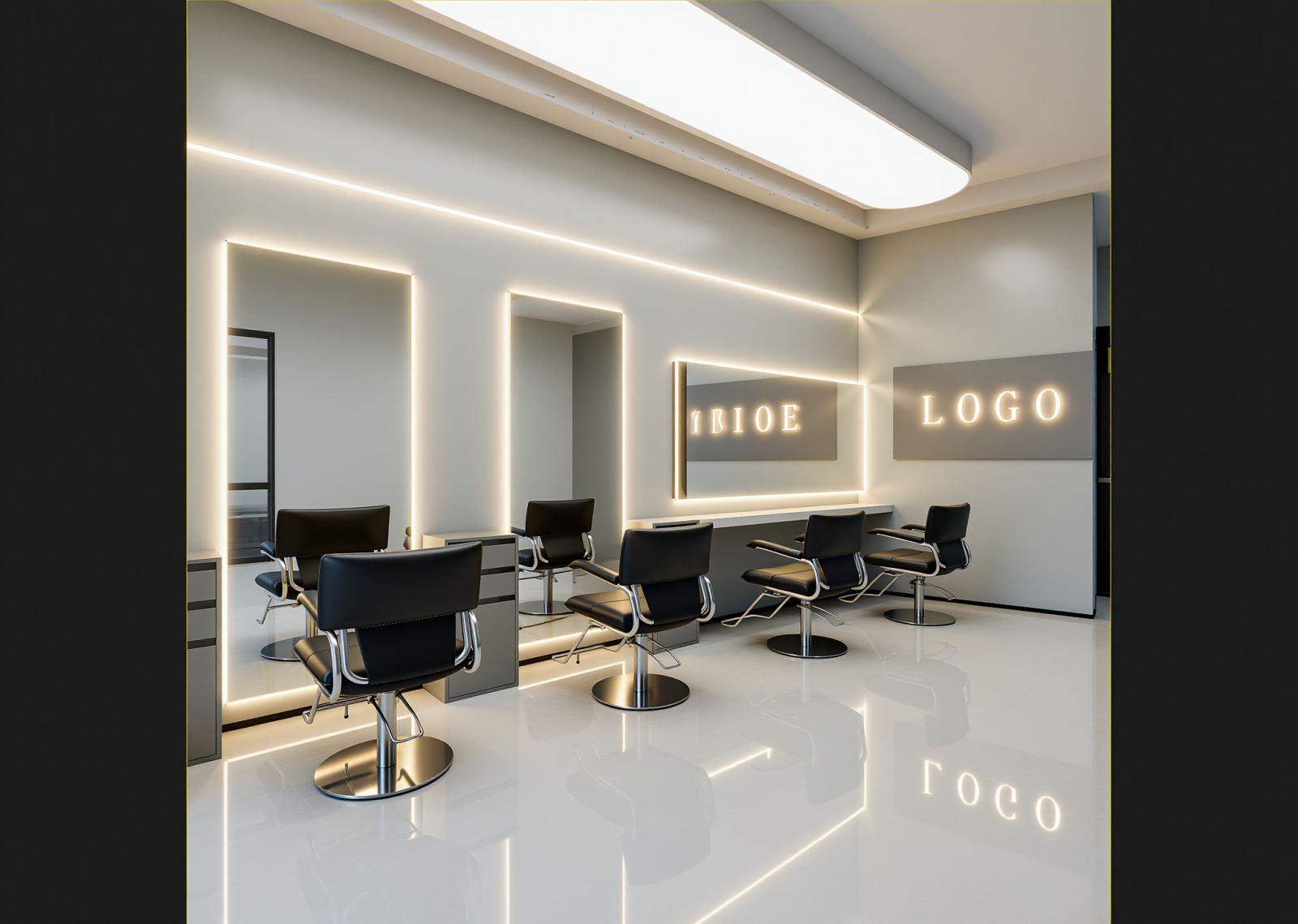 现代美发店3D模型下载【ID:1215043615】