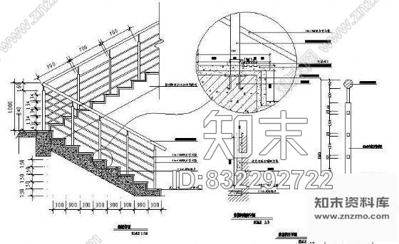 图块/节点金属楼梯详图cad施工图下载【ID:832292722】
