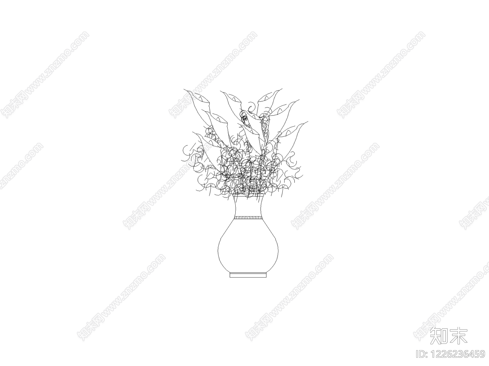 现代摆件CAD图纸