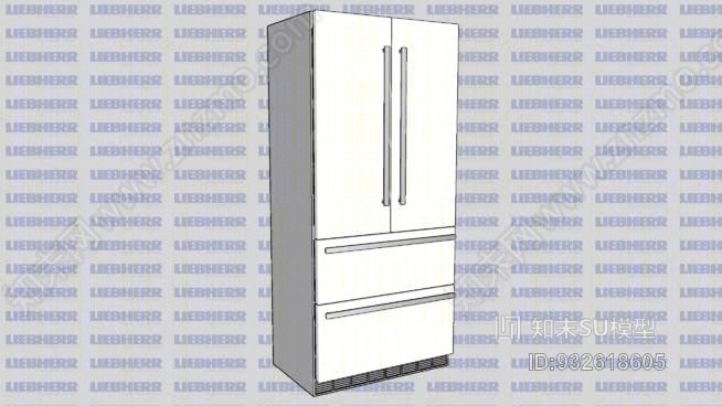 冰箱门上镶嵌有利勃海尔HCSU模型下载【ID:932618605】