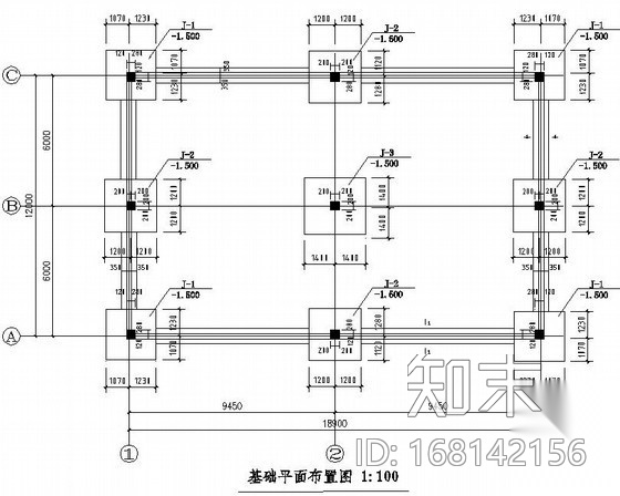 [济南]砖混结构加油站结构施工图（条形基础）cad施工图下载【ID:168142156】