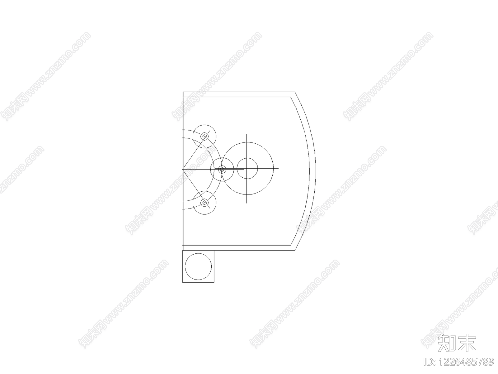 五金管件cad施工图下载【ID:1226485789】