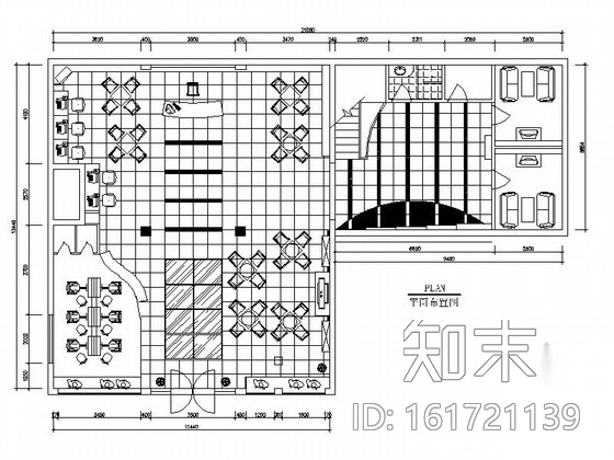 [青岛]婚纱摄影展厅室内装修施工图施工图下载【ID:161721139】