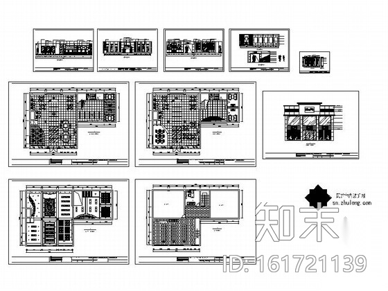 [青岛]婚纱摄影展厅室内装修施工图cad施工图下载【ID:161721139】