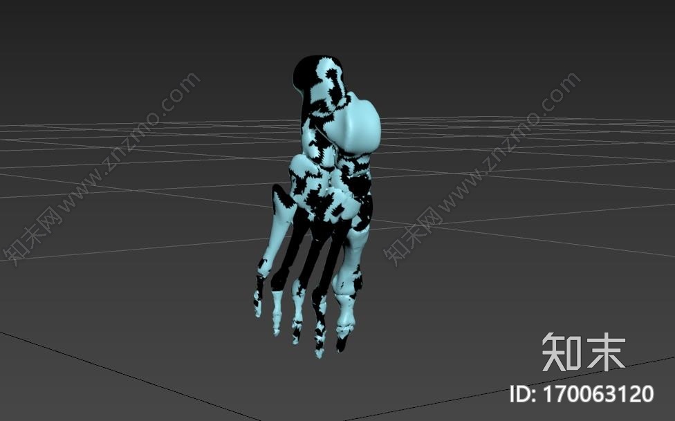 人体足部和下肢3d打印模型下载【ID:170063120】