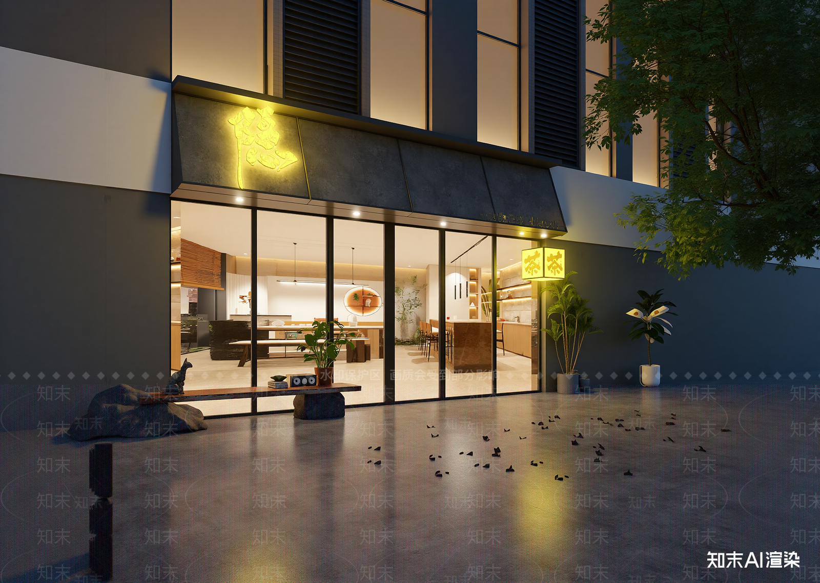 新中式茶馆3D模型下载【ID:1214716927】