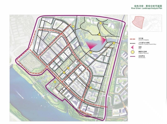 [广西]某市江北岸滨水区城市设计方案cad施工图下载【ID:161016110】