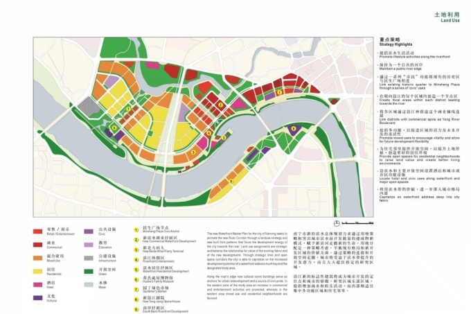 [广西]某市江北岸滨水区城市设计方案cad施工图下载【ID:161016110】