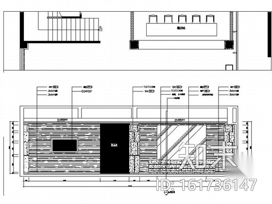 [浙江]某花园小区售楼处室内装修施工图cad施工图下载【ID:161736147】