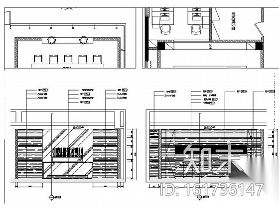 [浙江]某花园小区售楼处室内装修施工图cad施工图下载【ID:161736147】