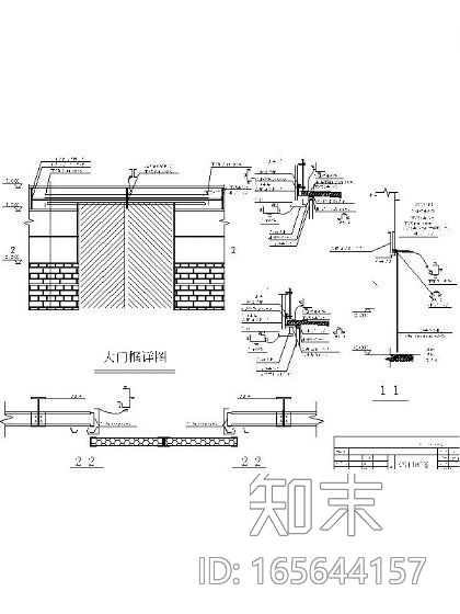 彩钢推拉门cad施工图下载【ID:165644157】