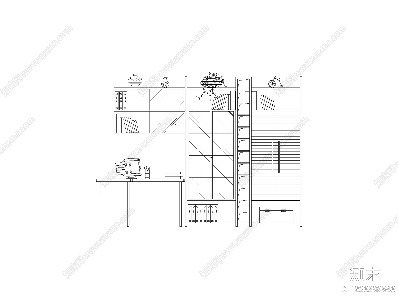 柜子cad施工图下载【ID:1226338546】