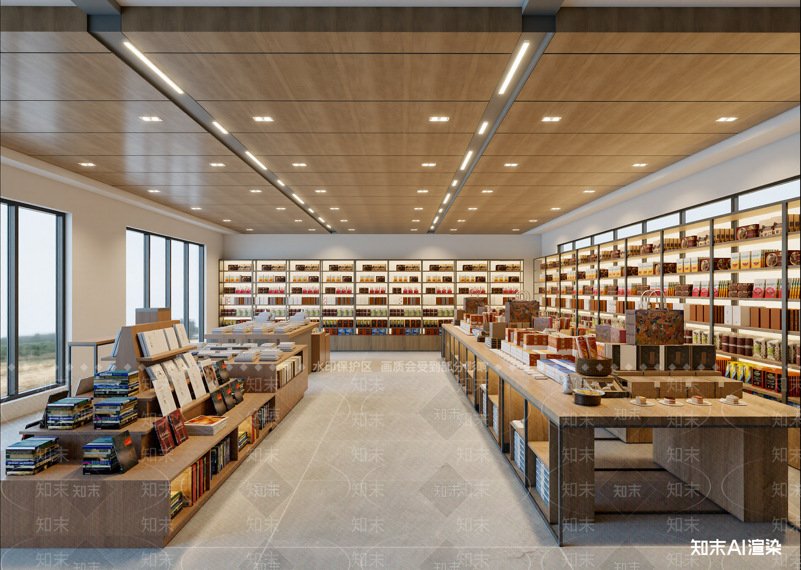 现代书店3D模型下载【ID:1214242052】