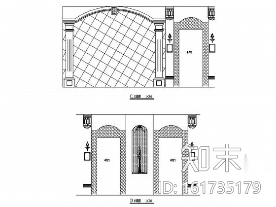 [湖北]现代门窗商店室内装修施工图施工图下载【ID:161735179】