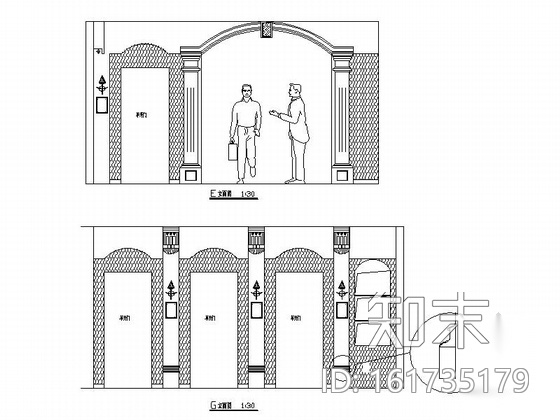 [湖北]现代门窗商店室内装修施工图施工图下载【ID:161735179】