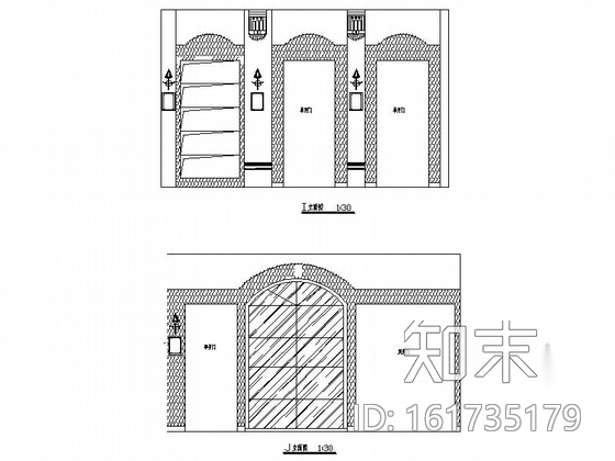 [湖北]现代门窗商店室内装修施工图施工图下载【ID:161735179】