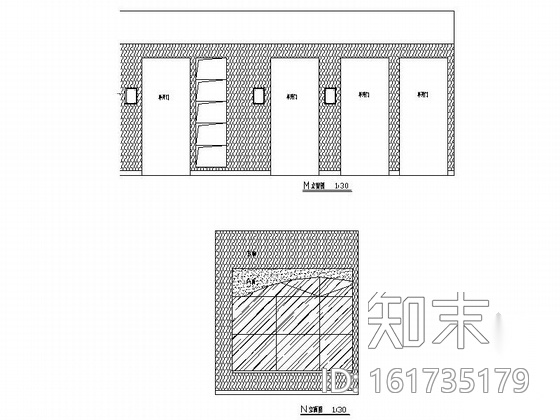 [湖北]现代门窗商店室内装修施工图施工图下载【ID:161735179】