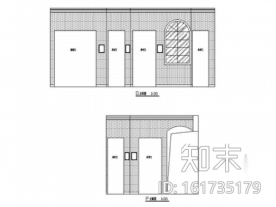 [湖北]现代门窗商店室内装修施工图施工图下载【ID:161735179】