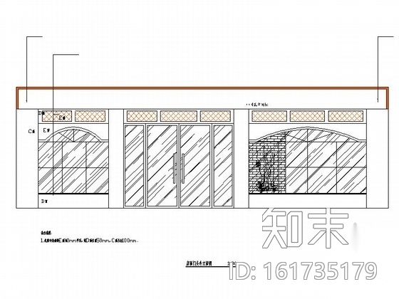 [湖北]现代门窗商店室内装修施工图施工图下载【ID:161735179】