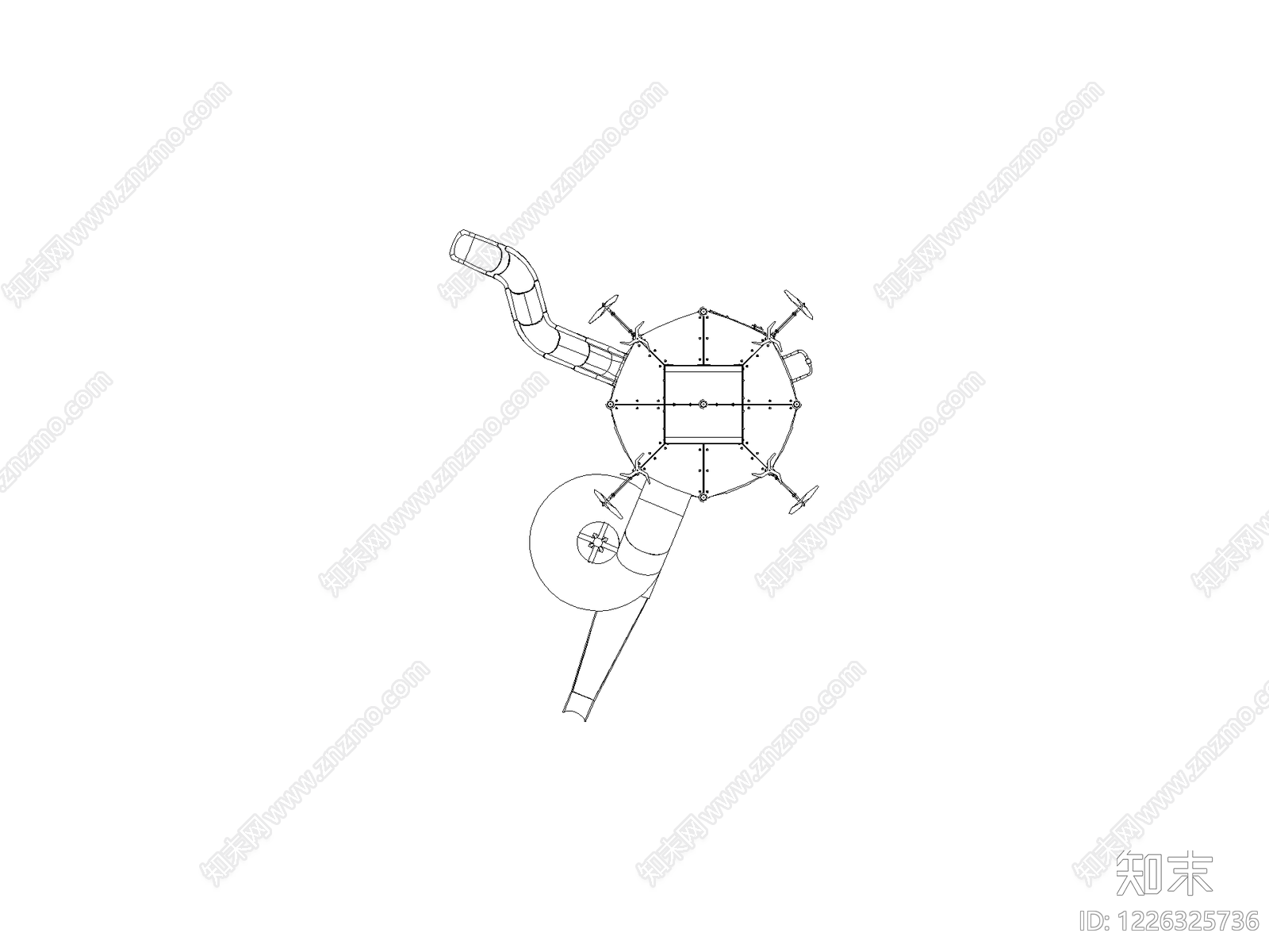 儿童器材CAD图纸