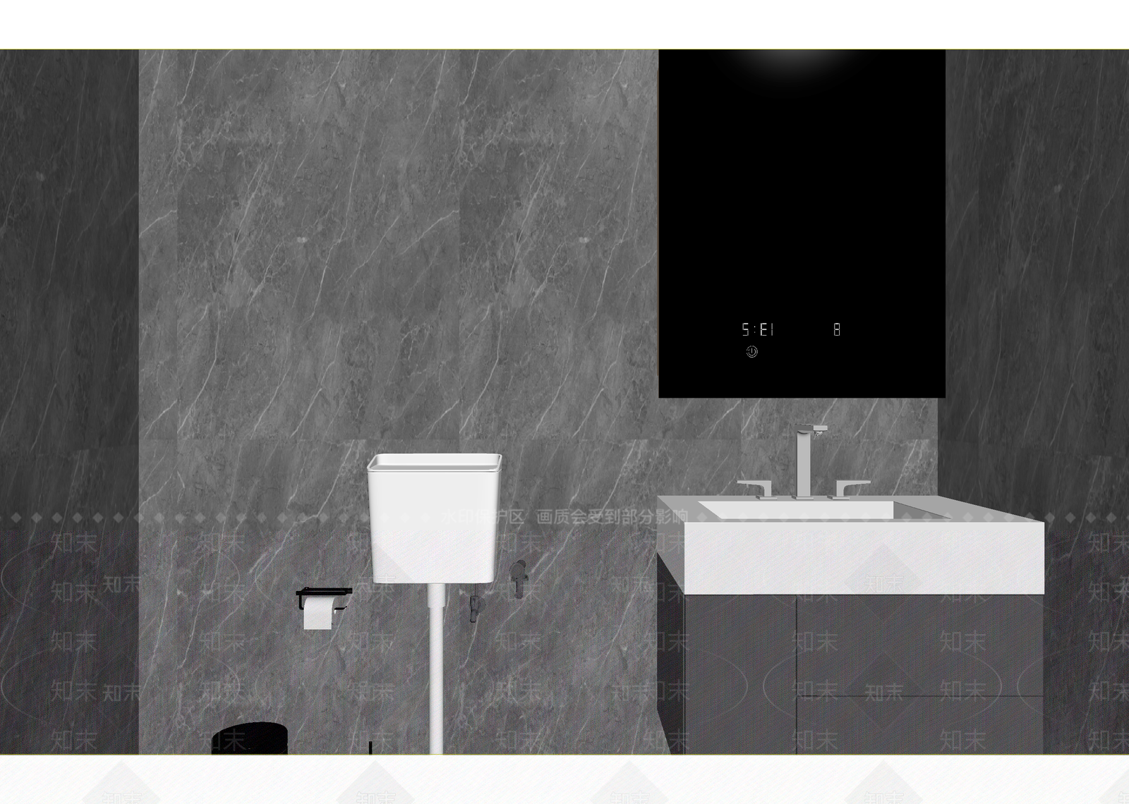 现代卫生间3D模型下载【ID:1215041271】