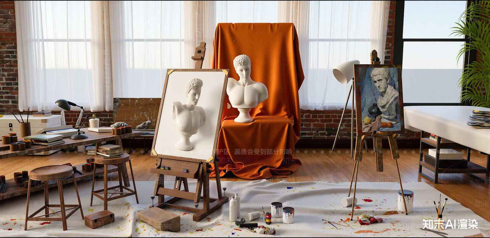 中古教室SU模型下载【ID:1216002557】